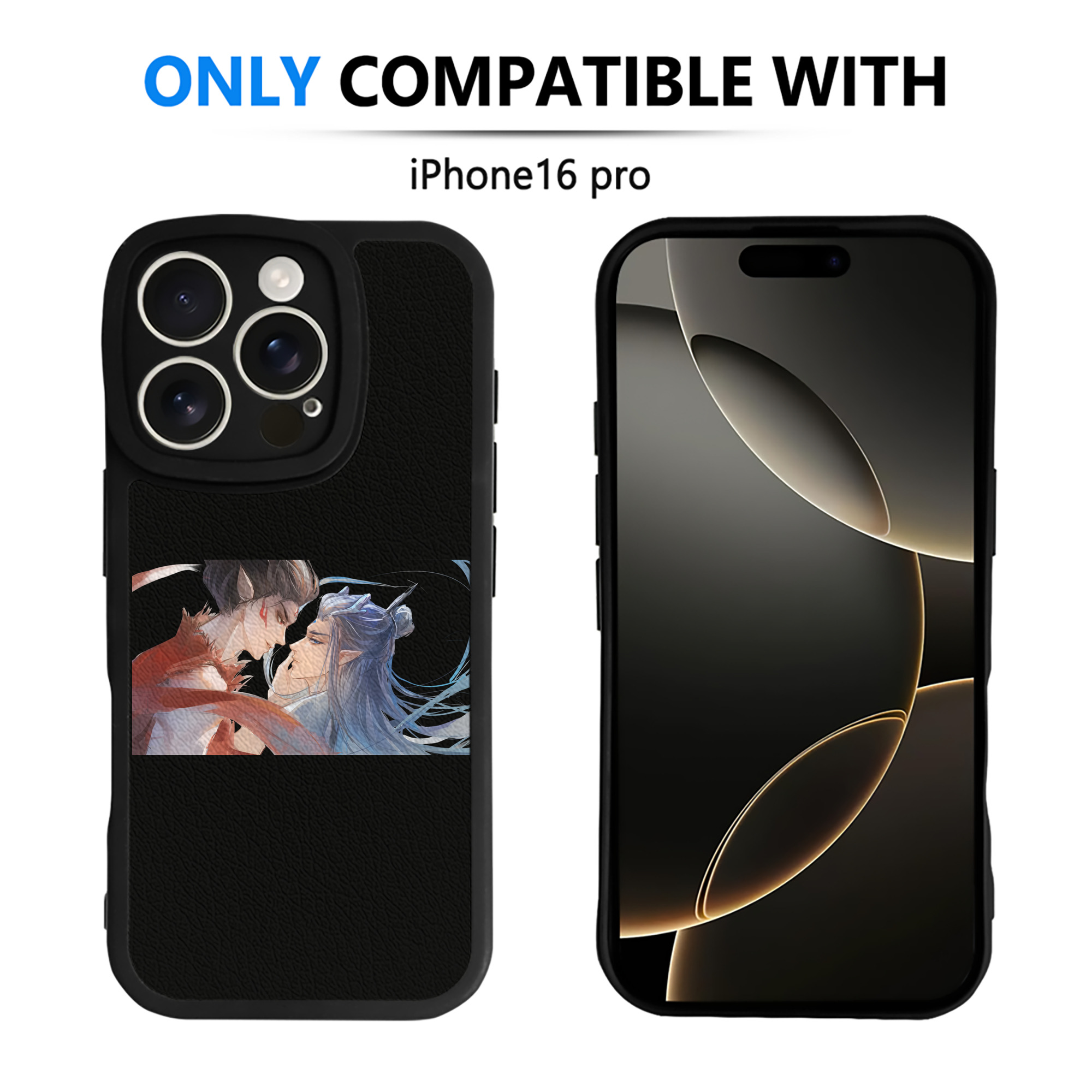 （画像用） Ne Zha 2 ナタ 魔童の大暴れ 【iPhone 16シリーズ対応】シリコンスマホケース（レザー調） 材質：シリコン